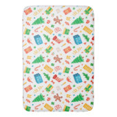 ハッピークリスマスメリークリスマスセーターフェスティバルホリデー バスマット (正面縦)