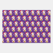 ハッピークリスマスラッピング紙セット3 ラッピングペーパーシート (正面2)