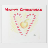 ハッピークリスマスラッピング紙 ラッピングペーパー (フラット)