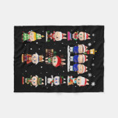 ハッピークリスマスラブブ恋人かわいいラブブザモンスターズC フリースブランケット (正面(横))