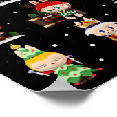 ハッピークリスマスラブブ恋人かわいいラブブザモンスターズC ポスター (角)
