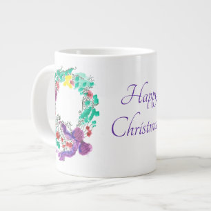 ハッピークリスマスリース(2弓) ジャンボコーヒーマグカップ
