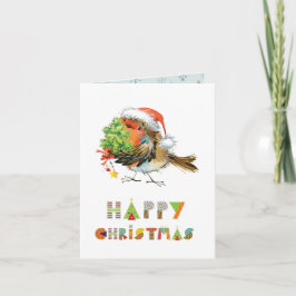 ハッピークリスマスロビン カード