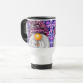 ハッピークリスマス格言インパープルハットタンブラー トラベルマグ (正面左)