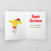 ハッピークリスマス素晴らし孫恐竜Tレックス カード (内部)