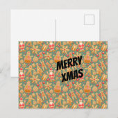 ハッピークリスマス記号 シーズンポストカード (正面/裏面)