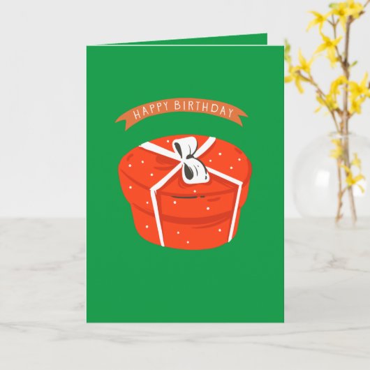 ハッピークリスマス誕生日カード カード (黄色い花)