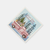 ハッピークリスマス誕生日 スタンダードカクテルナプキン (角)