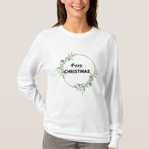 ハッピークリスマス長袖Tシャツ Tシャツ