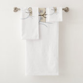 ハッピークリスマス雪だるまイラストレーション バスタオルセット (インサイチュ)