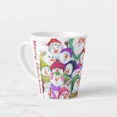 ハッピークリスマス雪だるまラテマグ カフェラテマグ (左アングル)