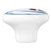 ハッピークリスマス雪だるま&バードウィンターシーン セラミックノブ (側面)