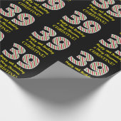 ハッピークリスマス39誕生日&メリークリスマス,名前をカスタムする ラッピングペーパー (角)