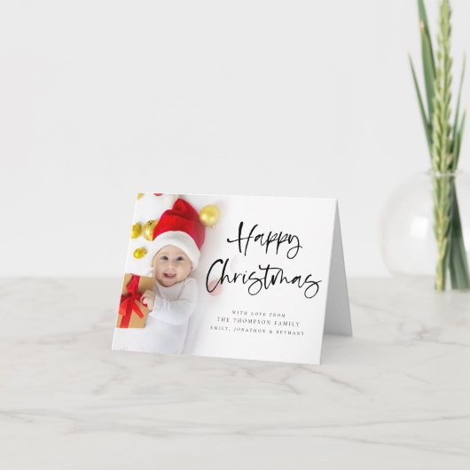 ハッピークリスマス6フォトホリデーカード シーズンカード (正面)
