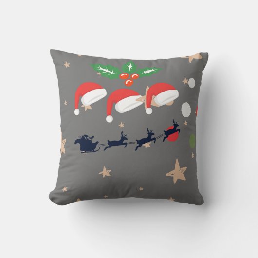 ハッピークリスマス クッション (正面)
