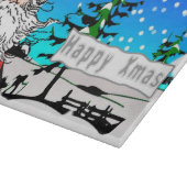 「ハッピークリスマス」サンタクロース カッティングボード (角)