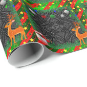 ハッピークリスマス&新年ラッピング紙 ラッピングペーパー (ロールコーナー)