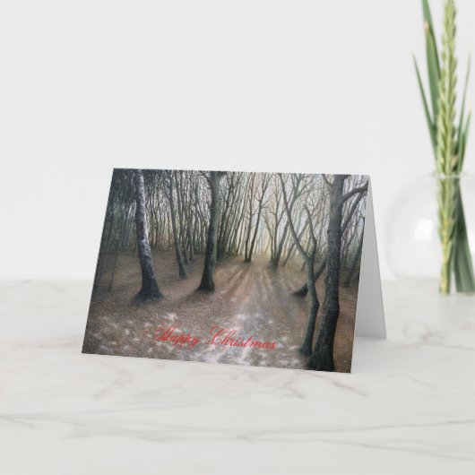 ハッピークリスマス – 「雪の後の」rm シーズンカード (正面)