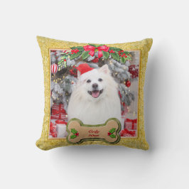 ハッピークリスマス I Woof You オリジナル犬グッズ クッション