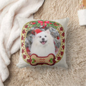 ハッピークリスマス I Woof You オリジナル犬グッズ クッション (ブランケット)