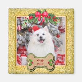 ハッピークリスマス I Woof You オリジナル犬グッズ マグネット