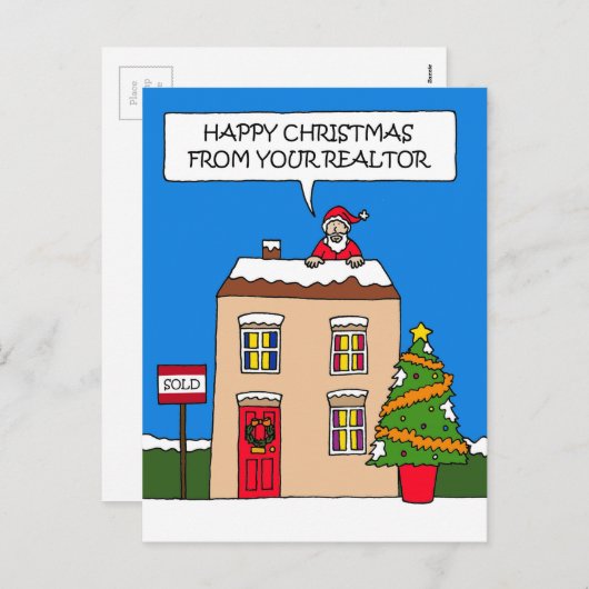 ハッピークリスマスfrom不動産仲介業者 シーズンポストカード (正面/裏面)