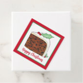 ハッピークリスマスUKイギリスのケーキスライス自家製 フェイバータグ (インサイチュ)