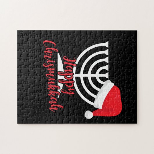 ハッピークリスムカおもしろいカとクリスマス ジグソーパズル (横)