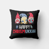 ハッピークリスムカ格言ハヌッカメリークリスマス クッション (正面)