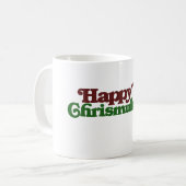 ハッピークリスムカ コーヒーマグカップ (正面左)