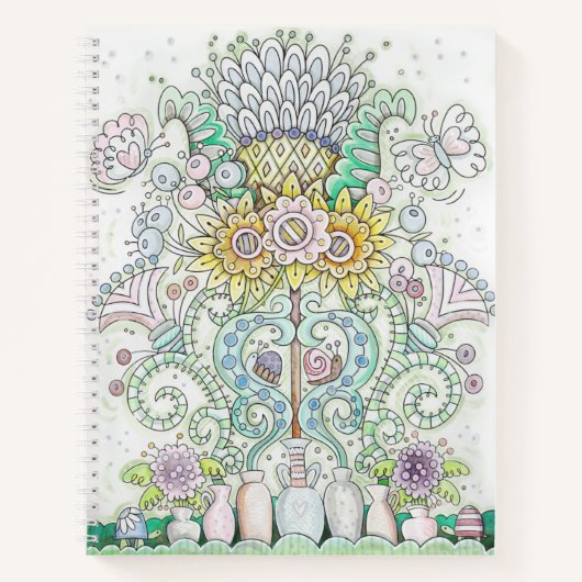 ハッピークリッター&フラワー ノートブック (正面)