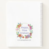 ハッピークリッター&フラワー ノートブック (裏面)