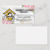 ハッピークリーナー | ソープ | 花 名刺 (正面/裏面)