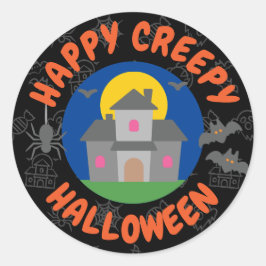 ハッピークリーミーなハロウィーン – 子供 ラウンドシール
