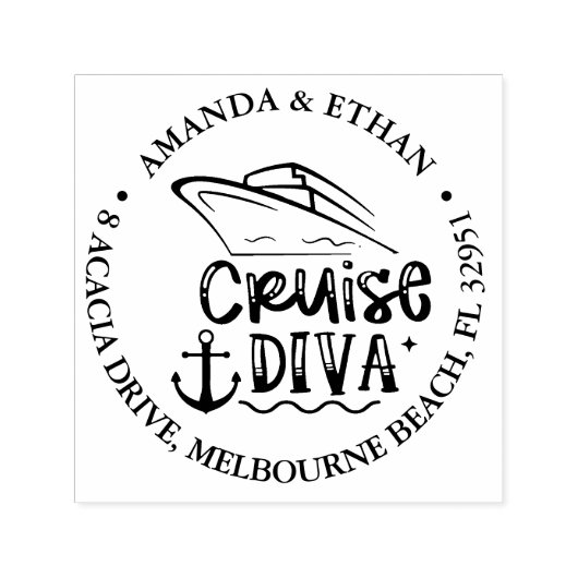 ハッピークルーズディヴァテーマ セルフインキングスタンプ (デザイン)