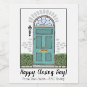 ハッピークローズ日 ワインラベル (シングルラベル)