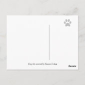 ハッピークロ芝はがきハート ポストカード (裏面)