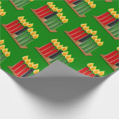 ハッピークワンザキャンドル ラッピングペーパー (角)