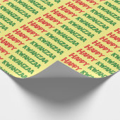 ハッピークワンザ挨拶 ラッピングペーパー (角)