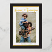 ハッピークワンザ独身のア写真 箔シーズンカード (正面)