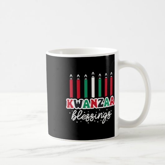 ハッピークワンザ祝アアフリカ コーヒーマグカップ (右)