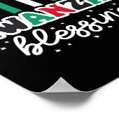 ハッピークワンザ祝アアフリカ ポスター (角)