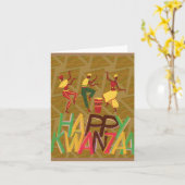 ハッピークワンザ空白のア カード (黄色い花)