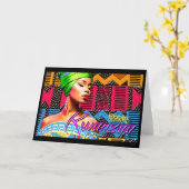 ハッピークワンザ カード (黄色い花)