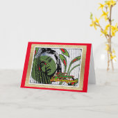 ハッピークワンザ カード (黄色い花)