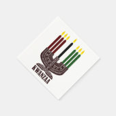 ハッピークワンザ スタンダードカクテルナプキン (角)