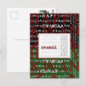 ハッピークワンザ ポストカード (正面/裏面)