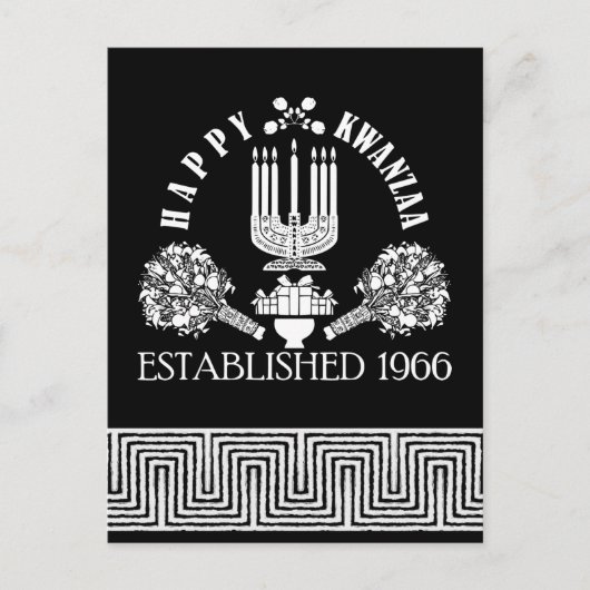 ハッピークワンザ ポストカード (正面)