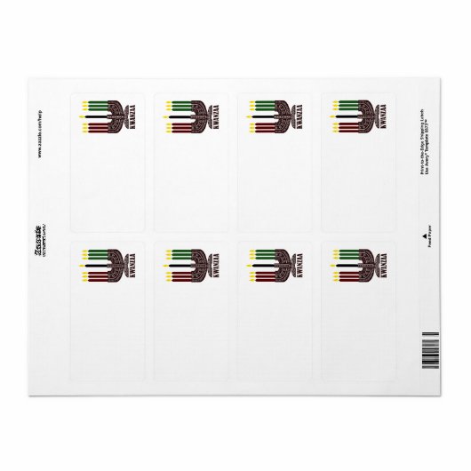 ハッピークワンザ ラベル (フルシート)