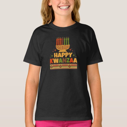 ハッピークワンザTシャツ Tシャツ (正面)
